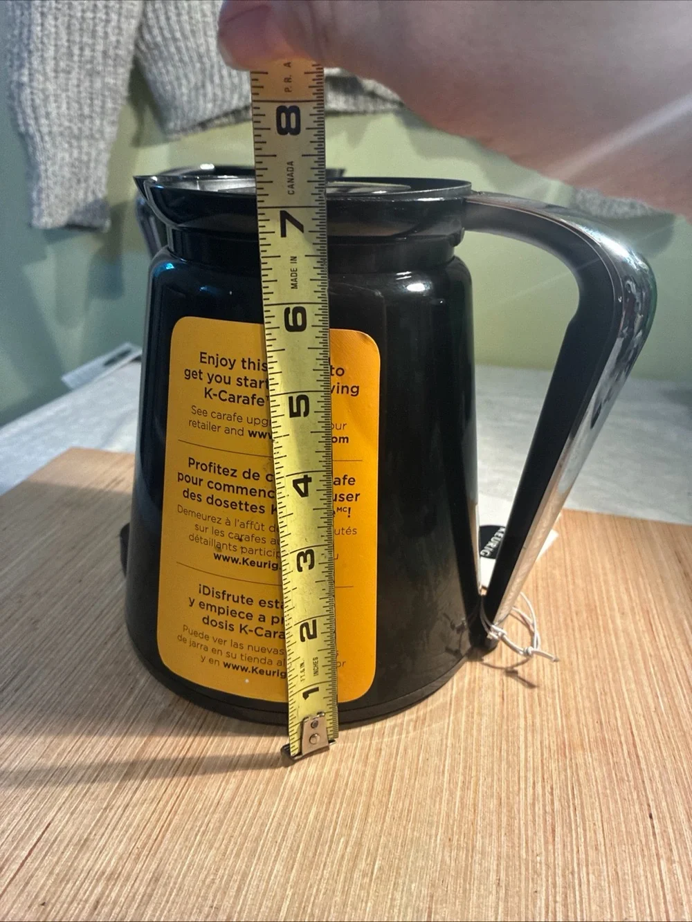 Keurig Black Insulated Coffee Carafe with Pour Spout